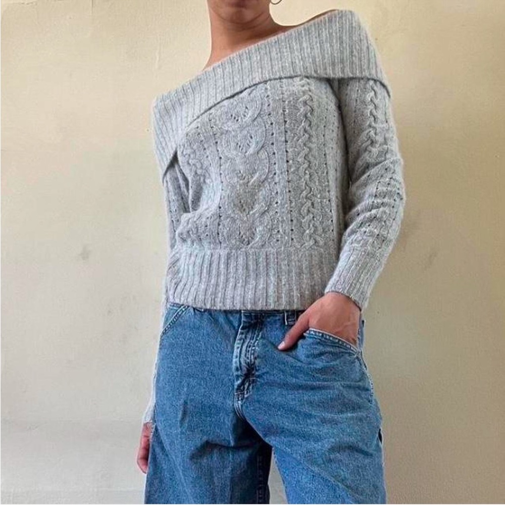 Banana republic wool off the shoulder sweater